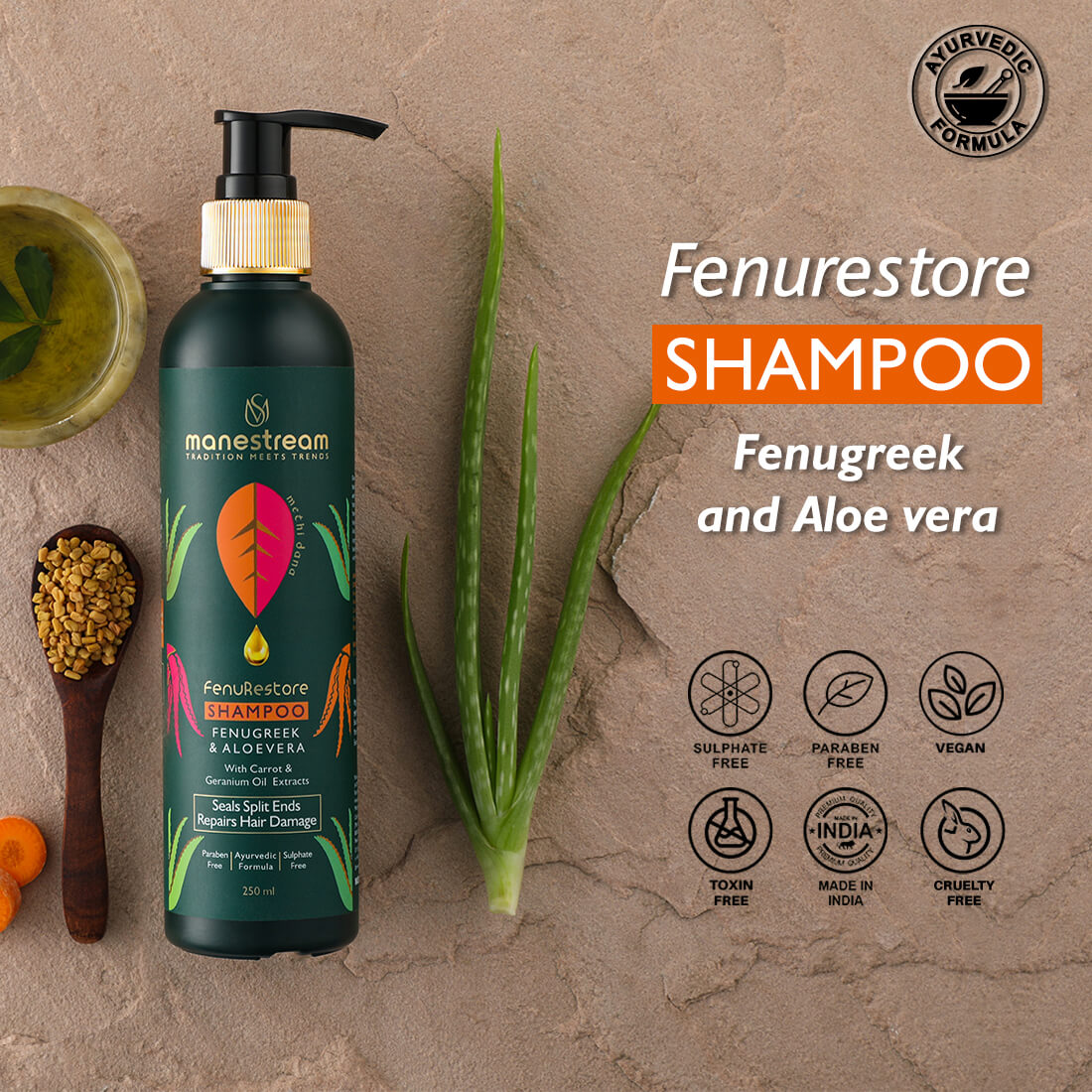 Intense Repair Shampoo for Dry Damaged Hair Softens Nourishes   Strengthens  Keya Seth Aromatherapy