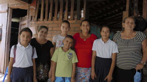 Ilana and Cindy with their children and friend