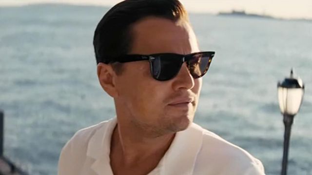 Sunglasses Ray Ban 4147 of Jordan Belfort (Leonardo DiCaprio) in The Wolf of Wall Street