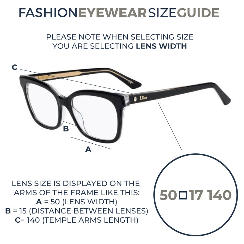 Glasses Frame Size Guide – Fashion US