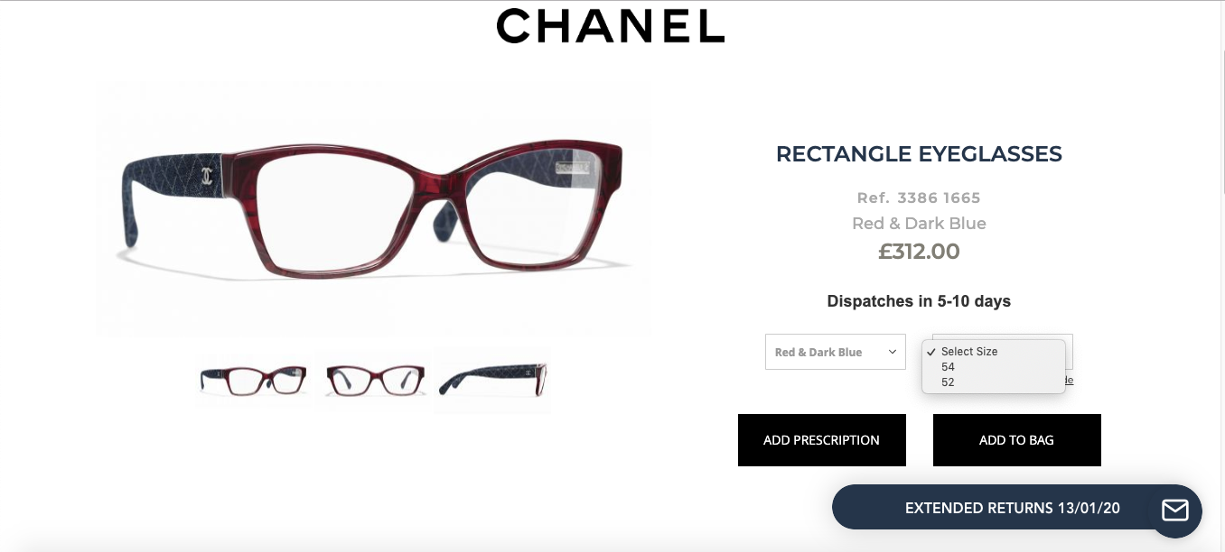 Glasses Frame Size Guide – Fashion Eyewear UK