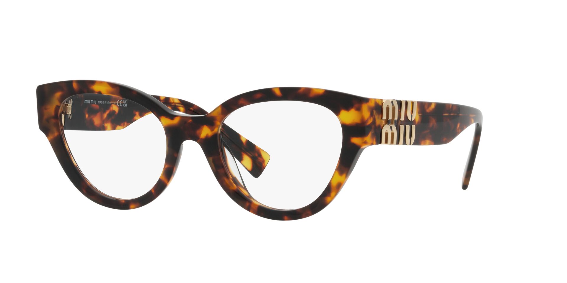 Miu Miu VMU01V Round Glasses | Fashion Eyewear