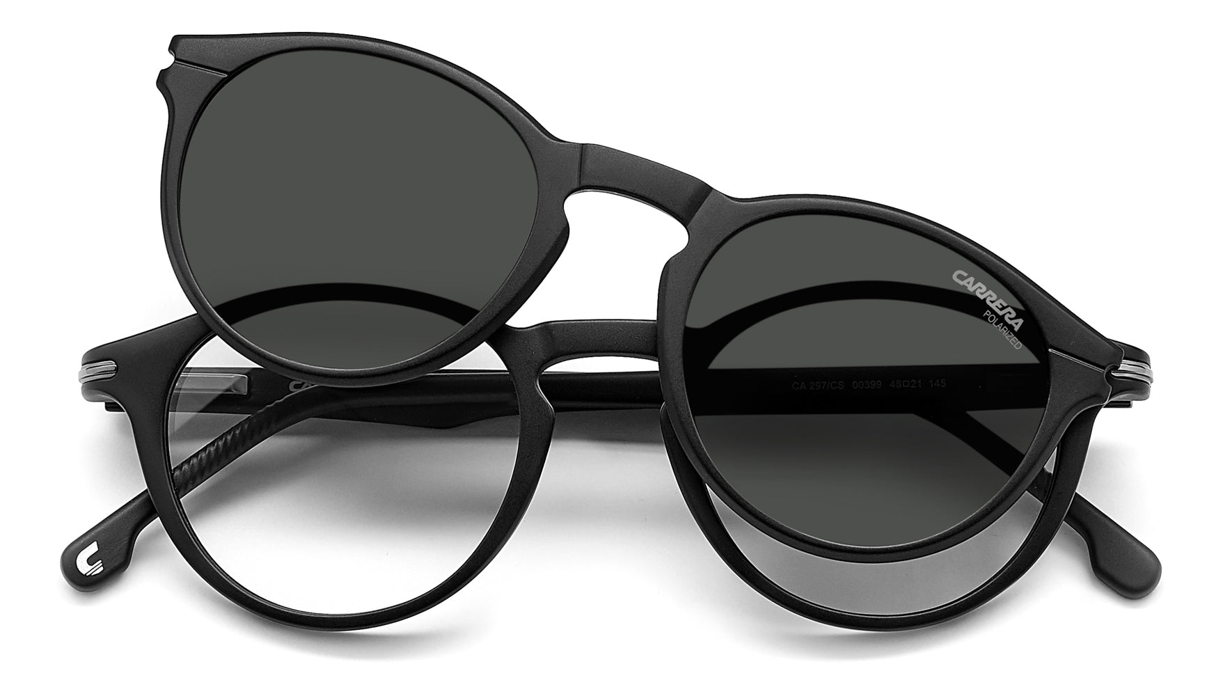 Carrera 297/CS With Clip-on Round Sunglasses | Fashion Eyewear