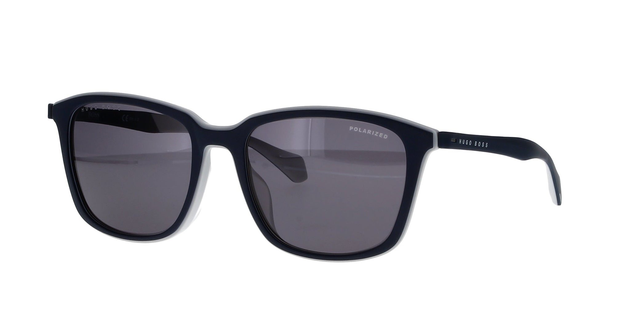 hugo boss polarized matte blue grey square sport