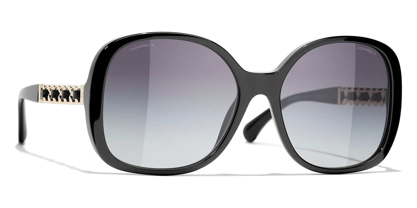 Sunglasses Square Sunglasses acetate  calfskin  Fashion  CHANEL