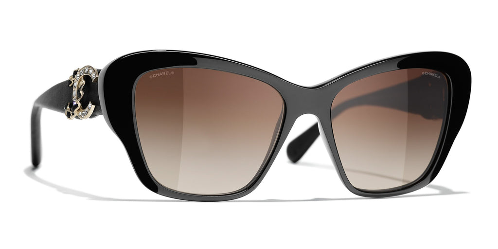 CHANEL 5457QB Butterfly Acetate Sunglasses | Fashion Eyewear US