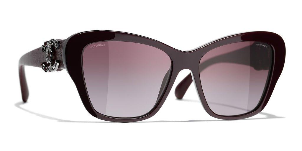CHANEL 5457QB Butterfly Acetate Sunglasses | Fashion Eyewear US