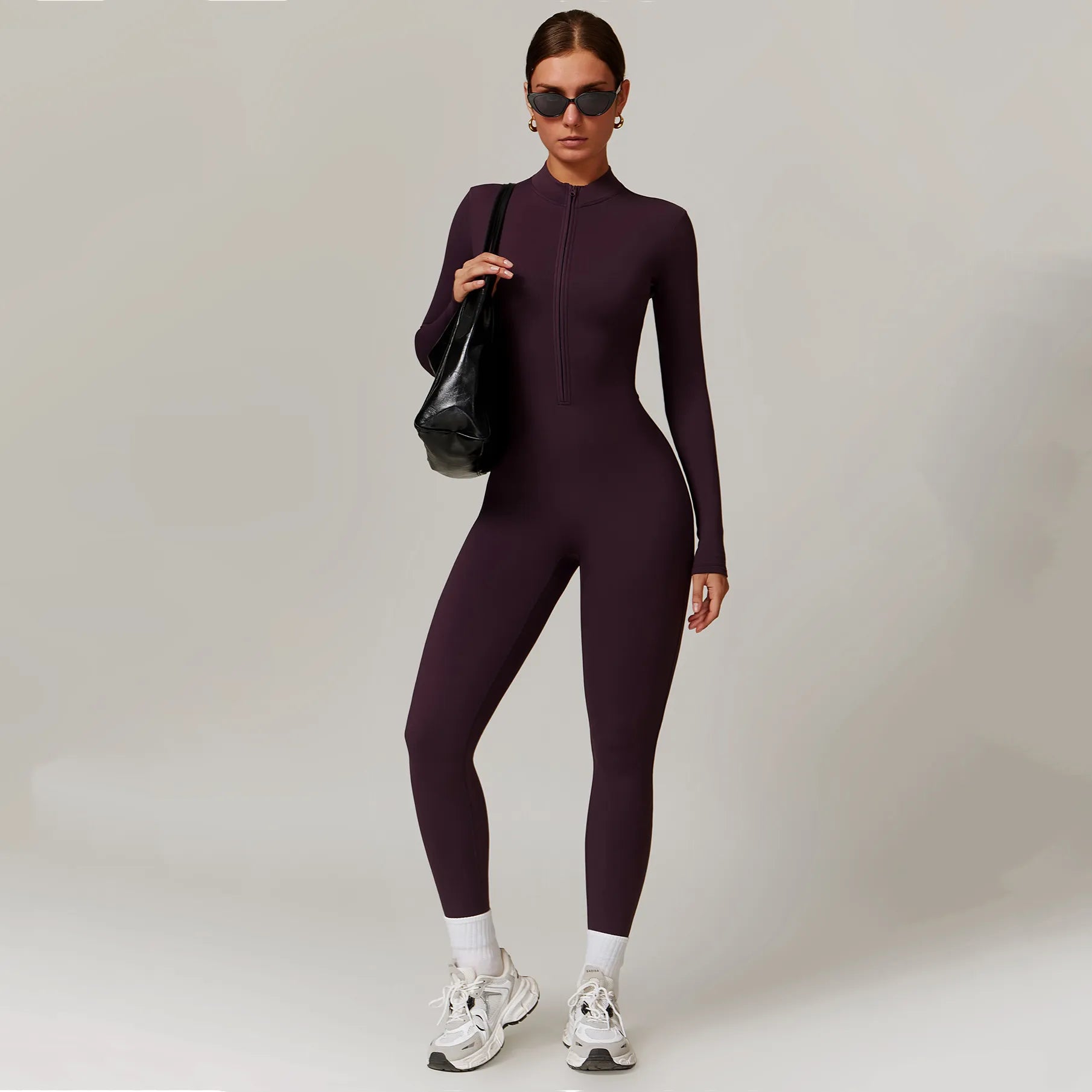 Enchanted Purple Jumpsuits-Get Ready for Winter Workouts Popular Sportswear Colors in 2024