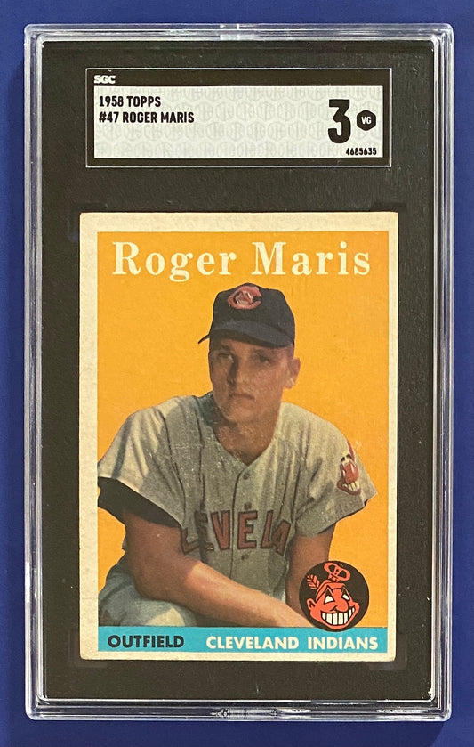 Roger Maris RC 1958 Topps PSA 7