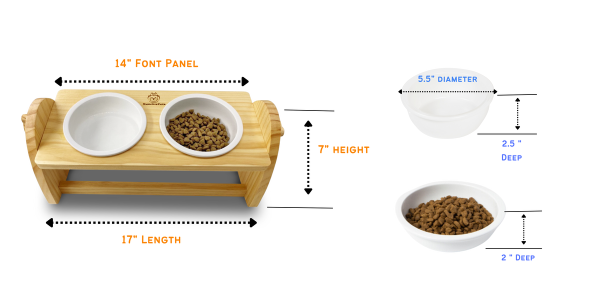 MunchiePets Elevated Pet Feeder