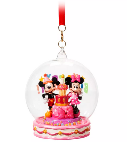 Disney Sketchbook Ornament - Santa Minnie Glass Dome