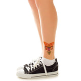 Grand tatouage renard hipster géomètrique 13cm