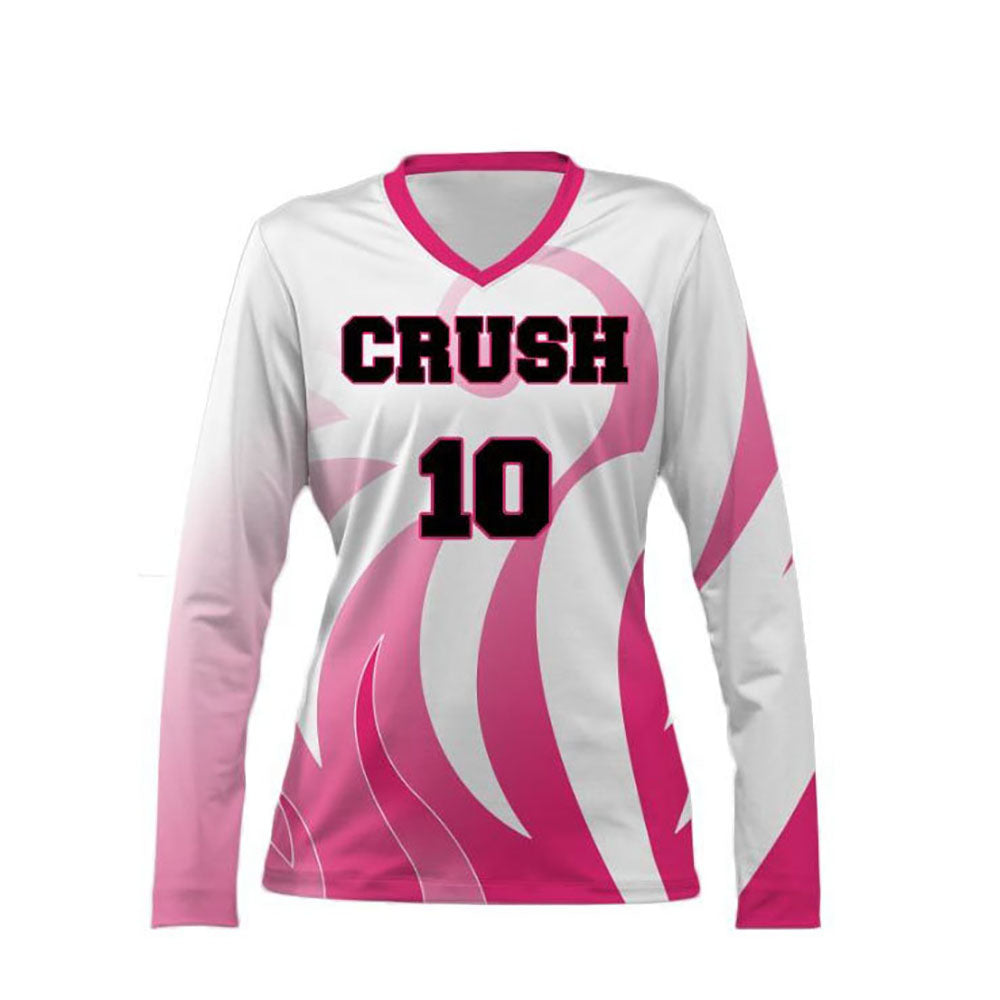 Custom Design Long Sleeves Beach Sports Team Uniforms UV Protection Quick Dry Volleyball Jerseys