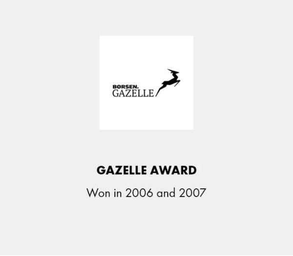 Winner of the Børsen Gazelle Award 2006 and 2007