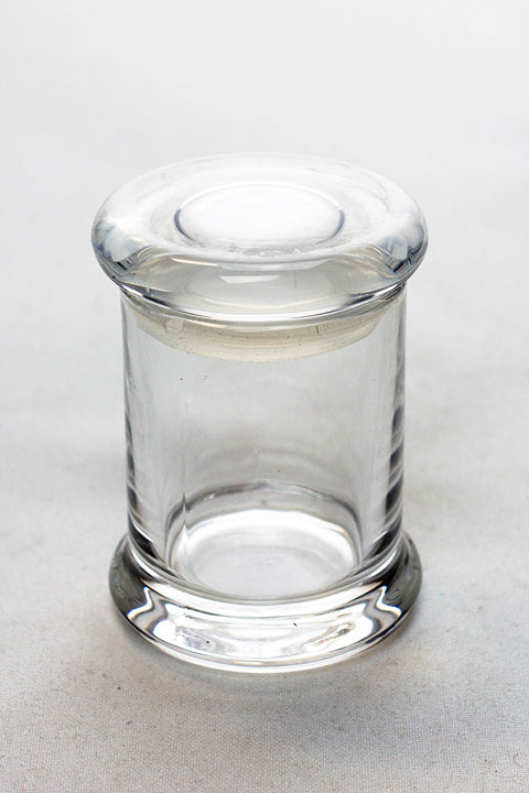 Heavy duty Glass stash 3 oz. Jars in a display case_6
