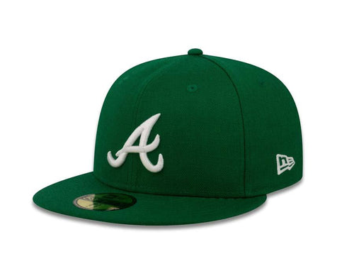 Atlanta Braves New Era MLB 59FIFTY 5950 Fitted Cap Hat Stone Crown