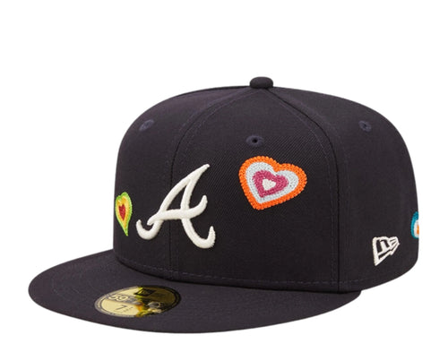 New Era / Youth Girls' Atlanta Braves White Heart T-Shirt