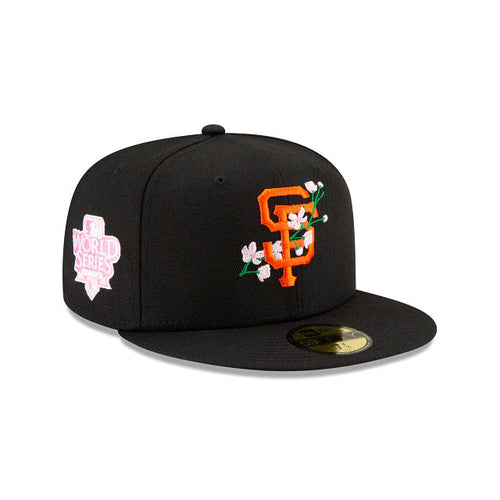 San Francisco Giants SIDE-BLOOM Black Fitted Hat by New Era