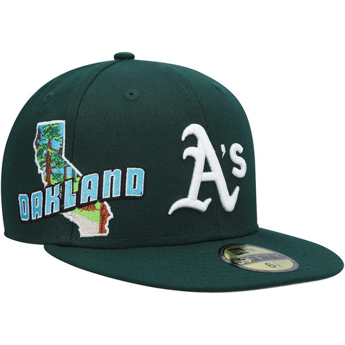 Oakland Athletics New Era Logo - 59FIFTY Fitted Hat - Island Green