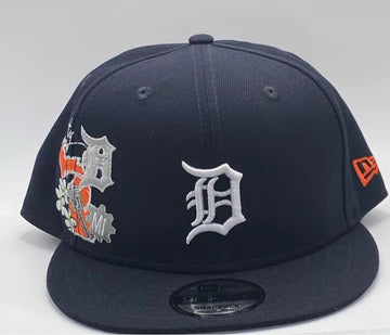 Detroit Tigers New Era Icon 9FIFTY Snapback - Navy