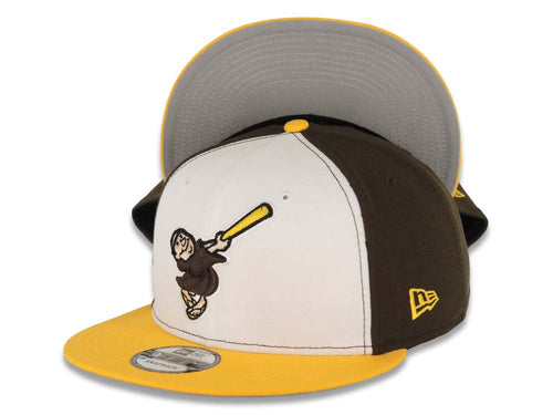 San Diego Padres New Era 9FIFTY Snapback Hat Cap Swinging Friar