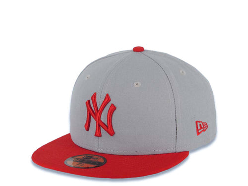 New York Yankees New Era 5950 Fitted Hats (RED) ‚Äì Custom Grey Bottom  Fitteds ‚Äì 59Fifty NY Caps – ECAPCITY