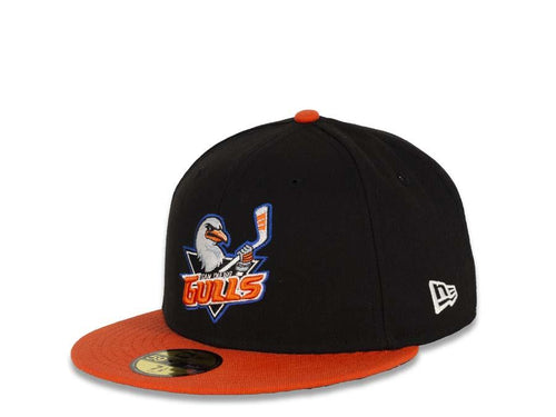 New Era 59Fifty San Diego Gulls Hat Fitted Cap, Black