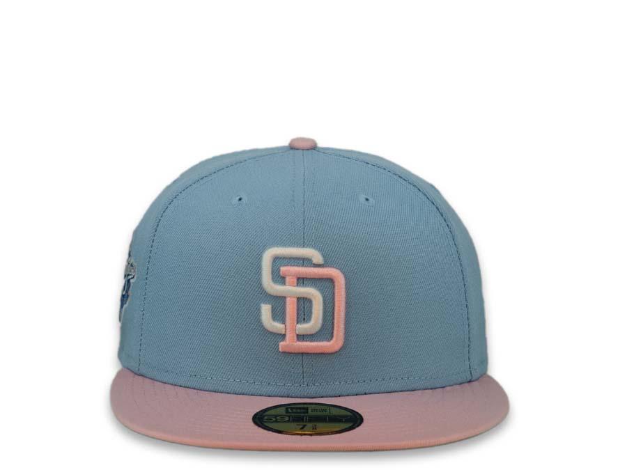 blue and pink padres hat