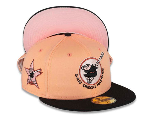 SAN DIEGO PADRES 50TH ANNIVERSARY BUBBLE TAPE PINK BRIM 59FIFTY