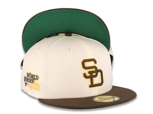 New Era 59FIFTY San Diego Padres 5950 Patch Fitted Hat 7 1/2 / Brown