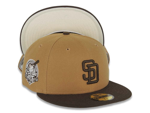 (City Connect Colors) San Diego Padres New Era MLB 59FIFTY 5950 Fitted Cap Hat Light Teal Crown/Visor Magenta Flawless Small Logo Gray UV 7 3/4