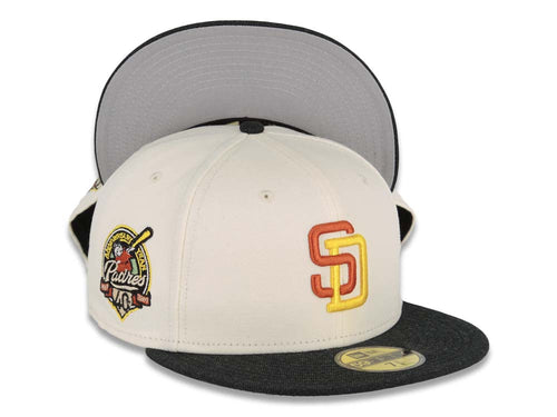 San Diego Padres New Era Final Season at Qualcomm Stadium Pink Undervisor  59FIFTY Fitted Hat - Brown