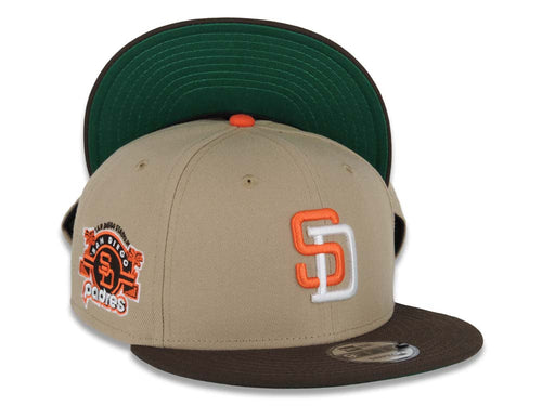 New Era San Diego Padres White/Brown Crest 9FIFTY Snapback Hat
