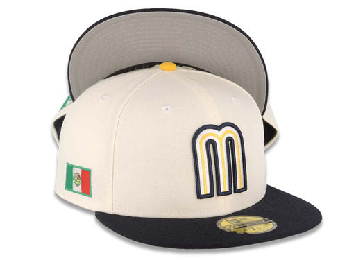 Diablos Rojos Del México New Era Mexican Baseball League LMB 59FIFTY 5950 Fitted Cap Hat Royal Blue Crown/Visor White Logo 7 5/8