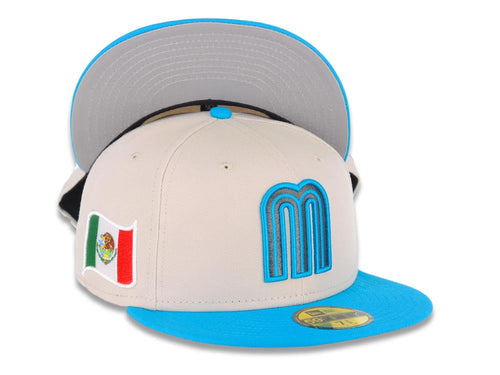 Diablos Rojos del México New Era Mexican Baseball League LMB 59FIFTY 5950  Fitted Cap Hat Royal Blue Crown/Visor White Logo