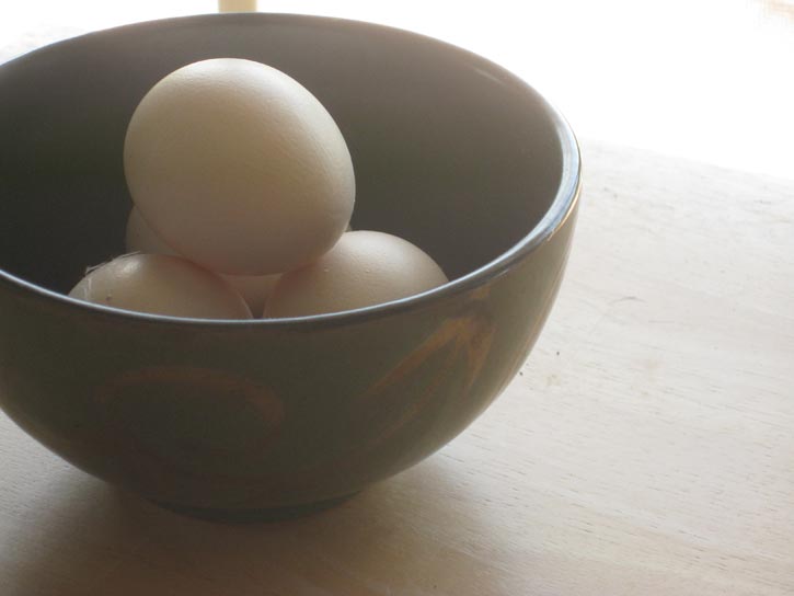 silkie chicken egg size