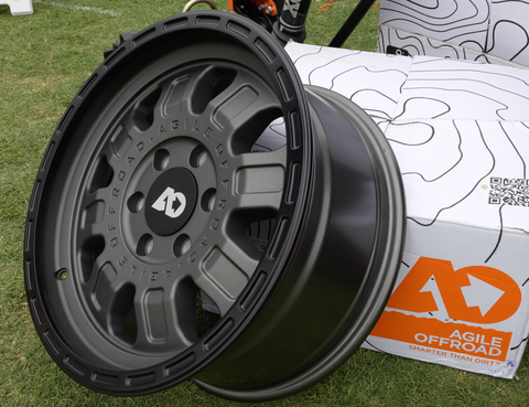 Agile Offroad +32 (no spacers) Rims with Apex Fast Deflate and Inflate Valve Stems