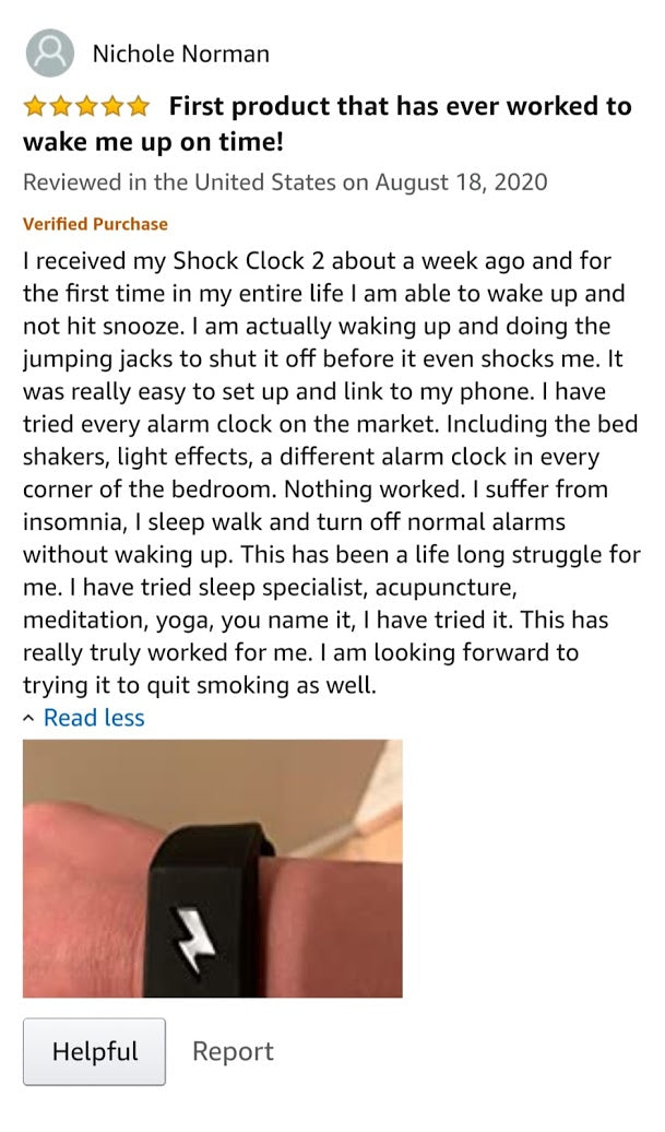pavlock shock alarm clock