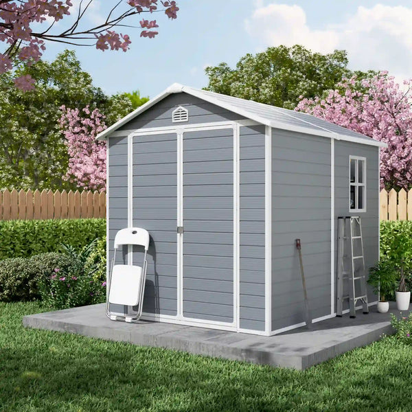 shed with concrete slab