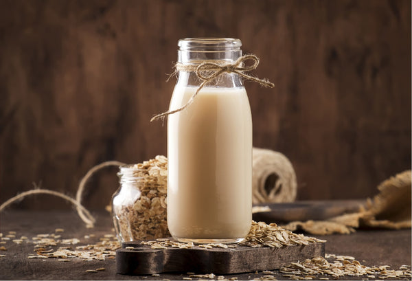 Gluten free oat milk in bottle