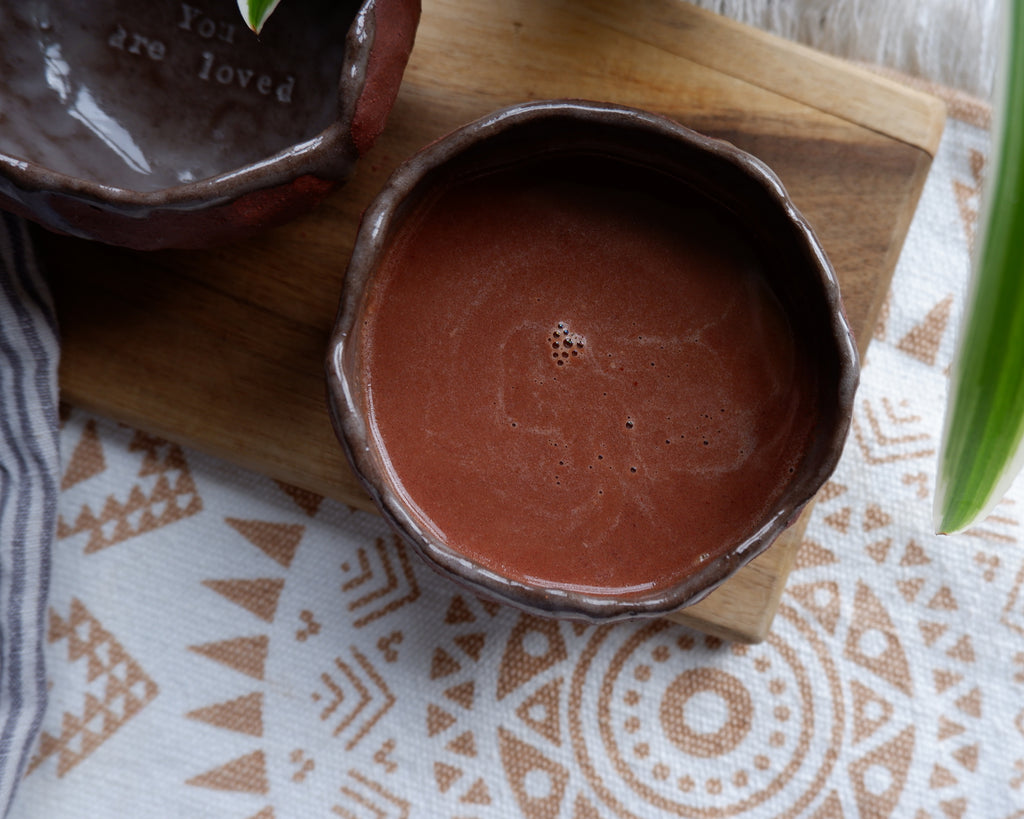 Handmade cacao cup
