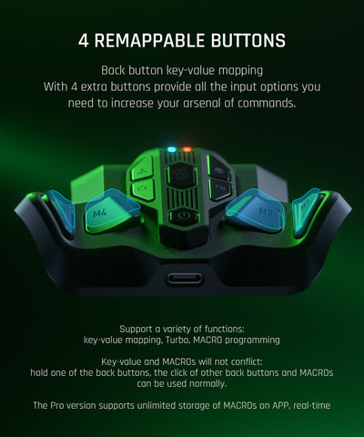 bigbig won ARMORX wireless back button 4 REMAPPABLE BUTTONS