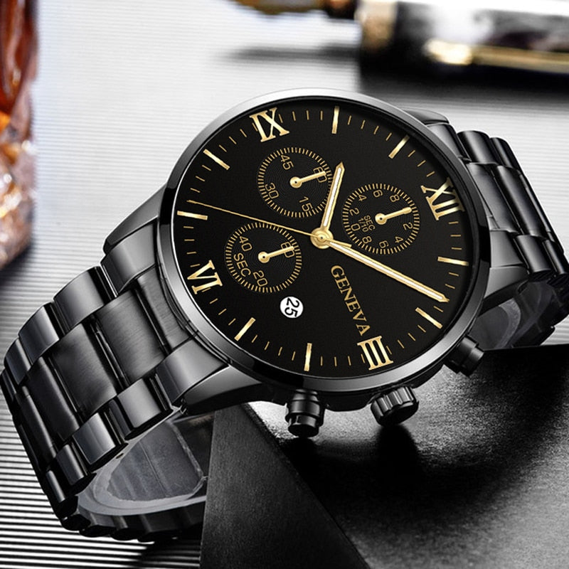 Fashion Watches Luxury Stainless Steel Quartz Wristwatch