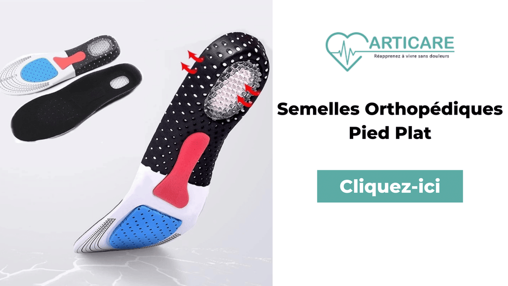 Semelles orthopédiques pied plat