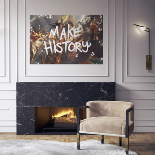 Make History - Hustle & Win - 75x50cm