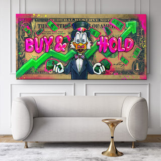 Buy & Hold - Cash Art - 120x60cm