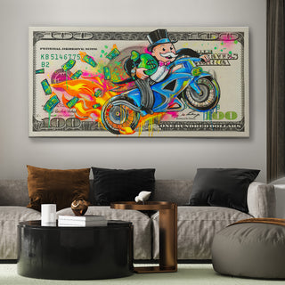 Cash Art - Live Life Fast - 120x60cm