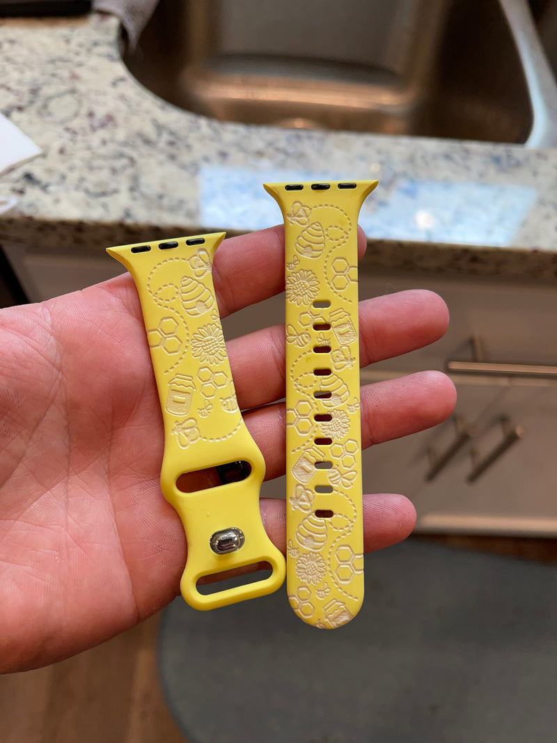 Bee Design Laser Engraved Apple Watch Band