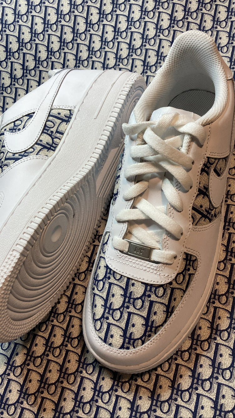 dior fabric air force 1