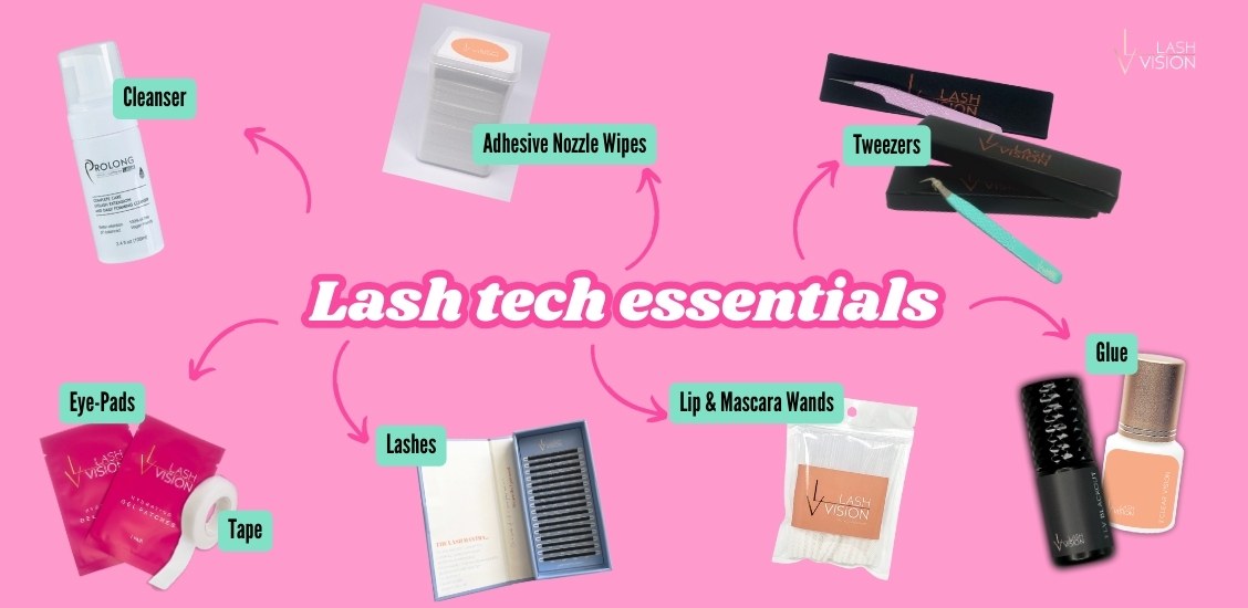 lash tech essentials for eyelash extension kit